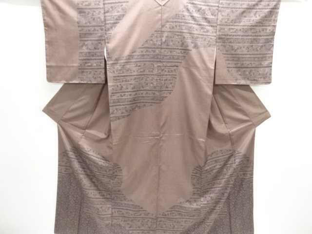 JAPANSE KIMONO / UNUSED HOMONGI / TATEBUSHI TSUMUGI / FLOWER / ARTIST WORK 